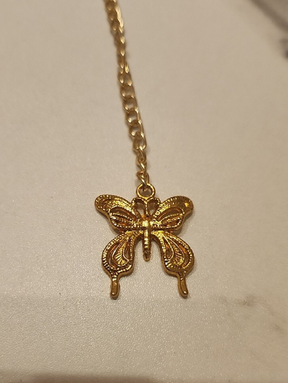 Handcrafted Golden Flutter Bookmark - Picture 3 of 5